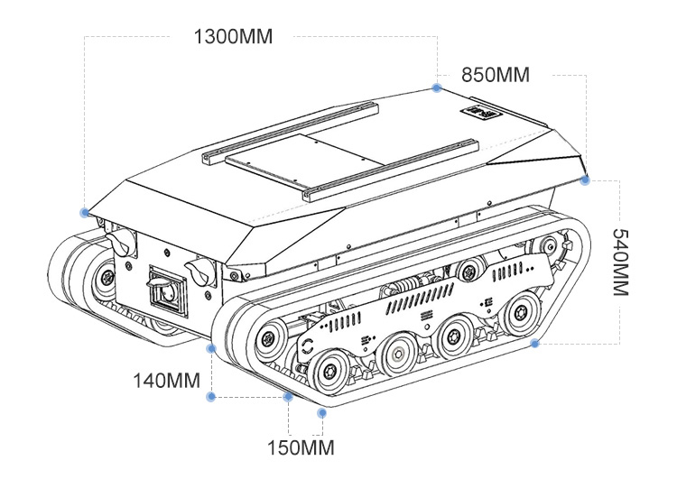 Châssis de camion-benne à chen - Tracked Robot Chassis avis et prix