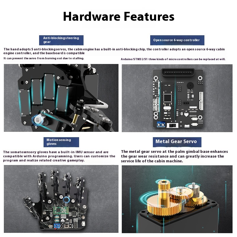 Palm à main robotique bionique - Arduino Robot avis et prix