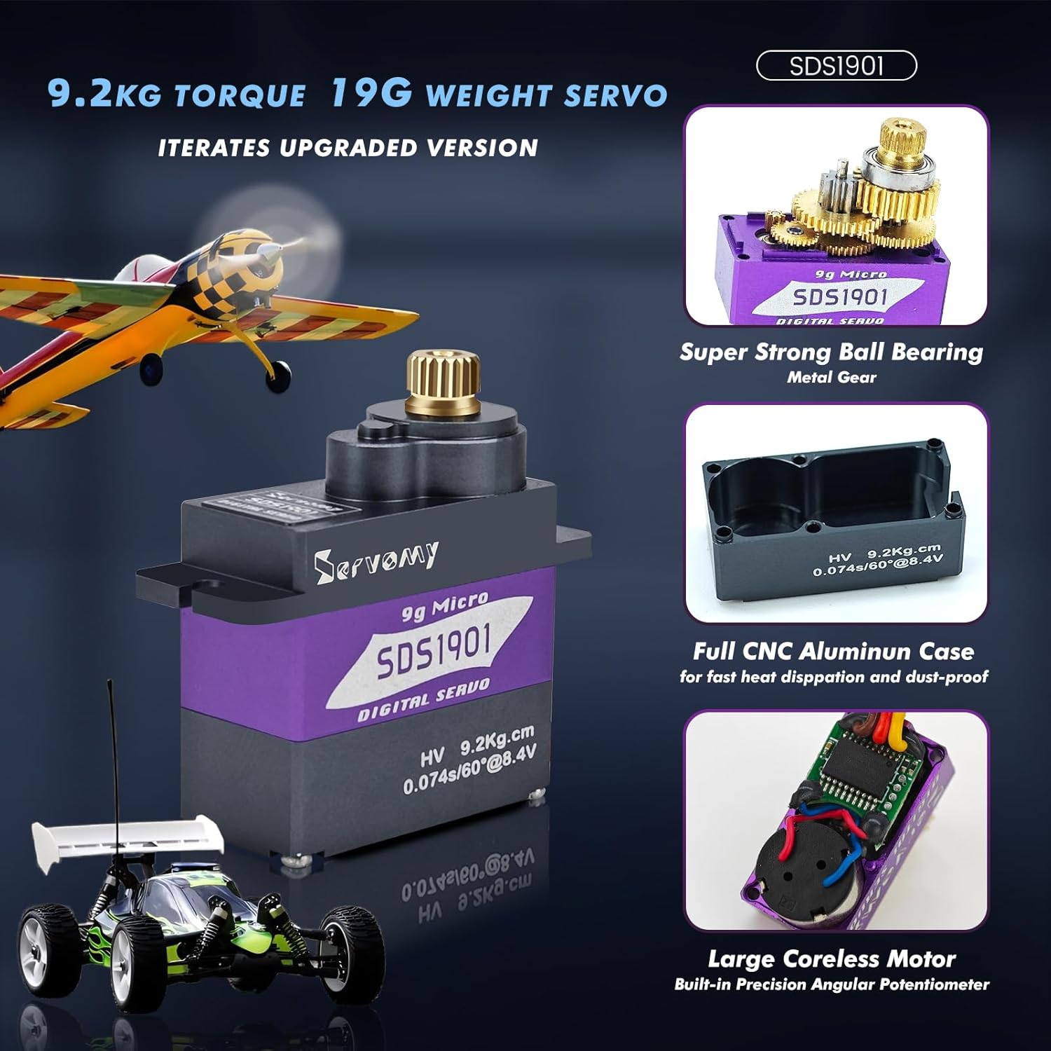 SERVOMY-SDS1901 numérique 9G M - Sg90 Servo avis et prix