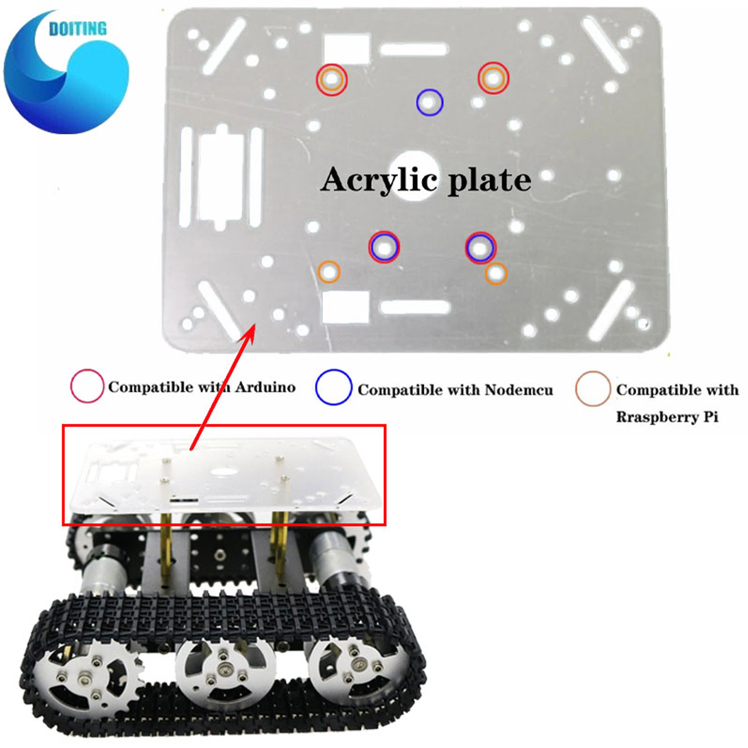 Châssis de voiture-citerne Rob - Tracked Robot Chassis avis et prix