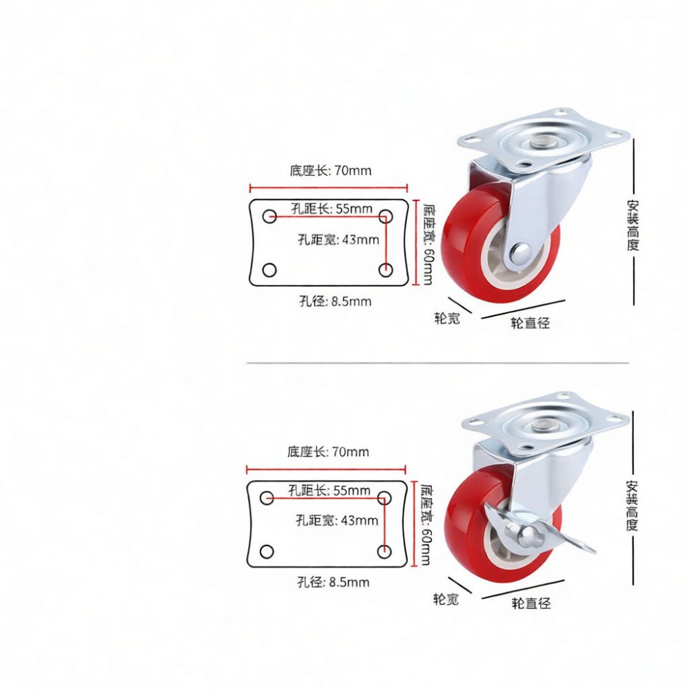 Roulettes silencieuses et dura - Caster Wheel avis et prix